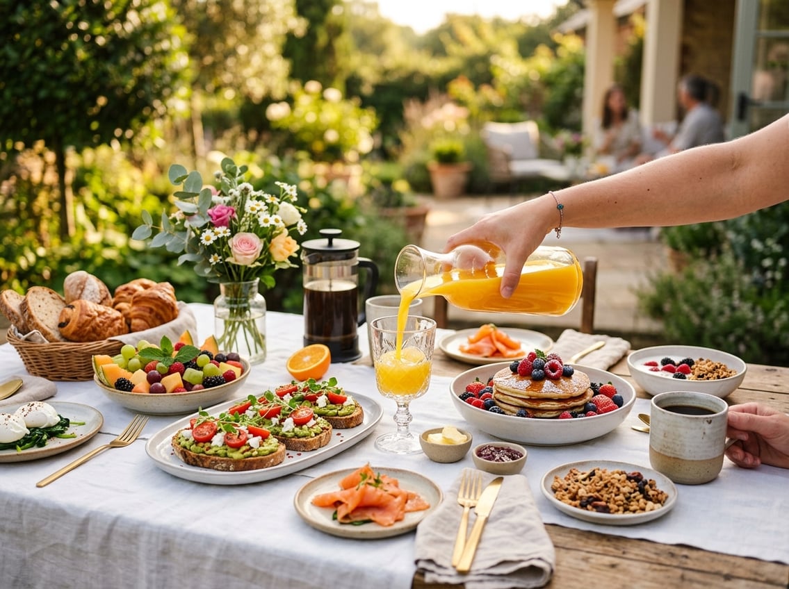 Dejligt brunchbord
